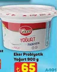EKER PROBİYOTİK YOĞURT 900 G